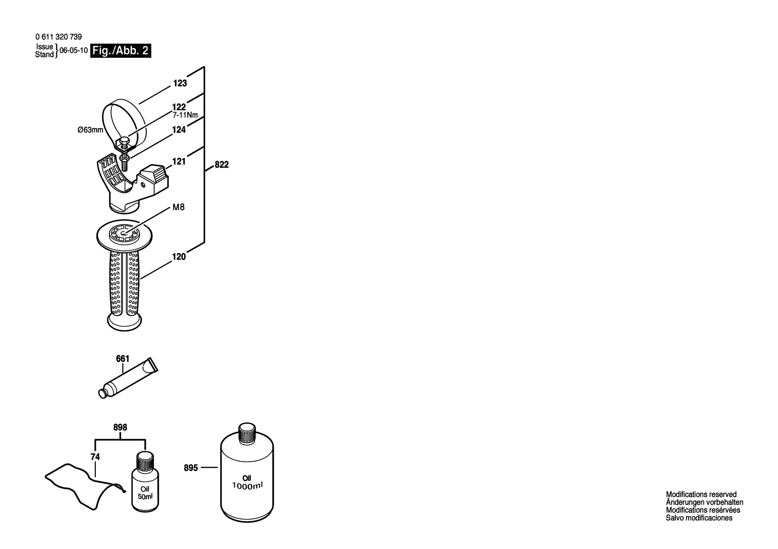 Bosch 11320 VS parts diagram, sheet 2