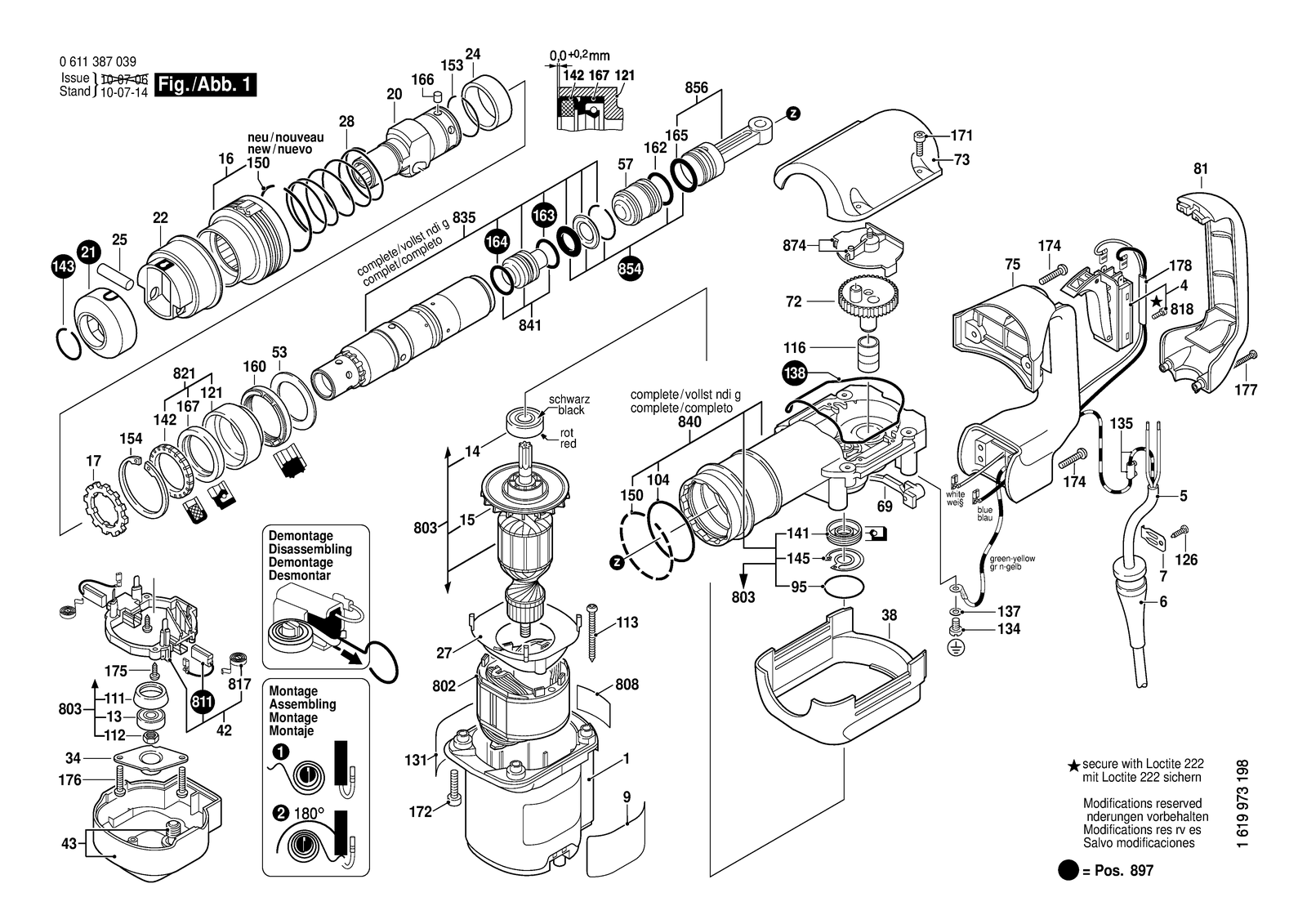Bosch 11387 parts diagram, sheet 1