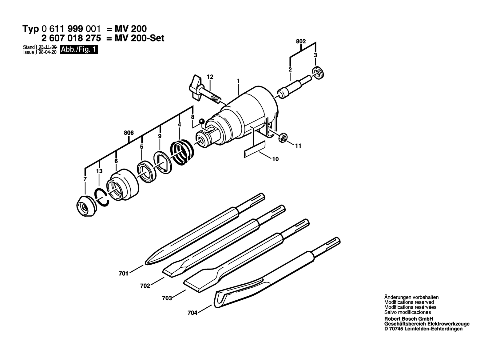 Bosch 3617031024 parts diagram, sheet 1