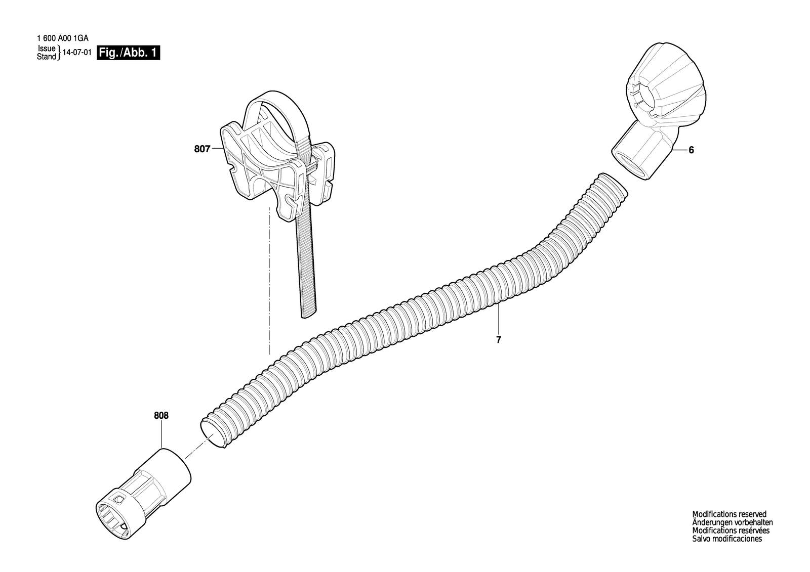 Bosch GDE hex parts diagram, sheet 1