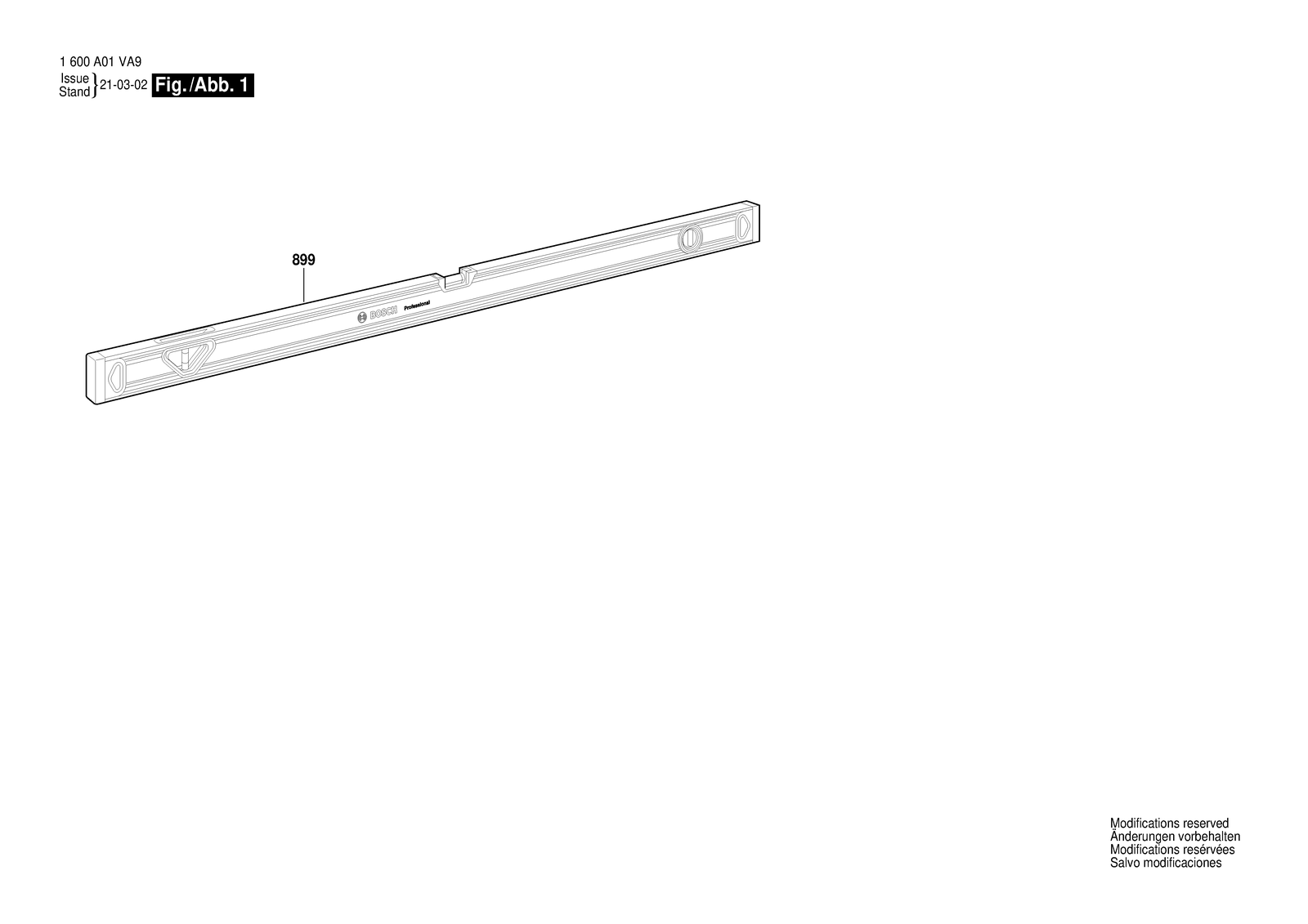 Bosch MPP Box Level 60 cm parts diagram, sheet 1
