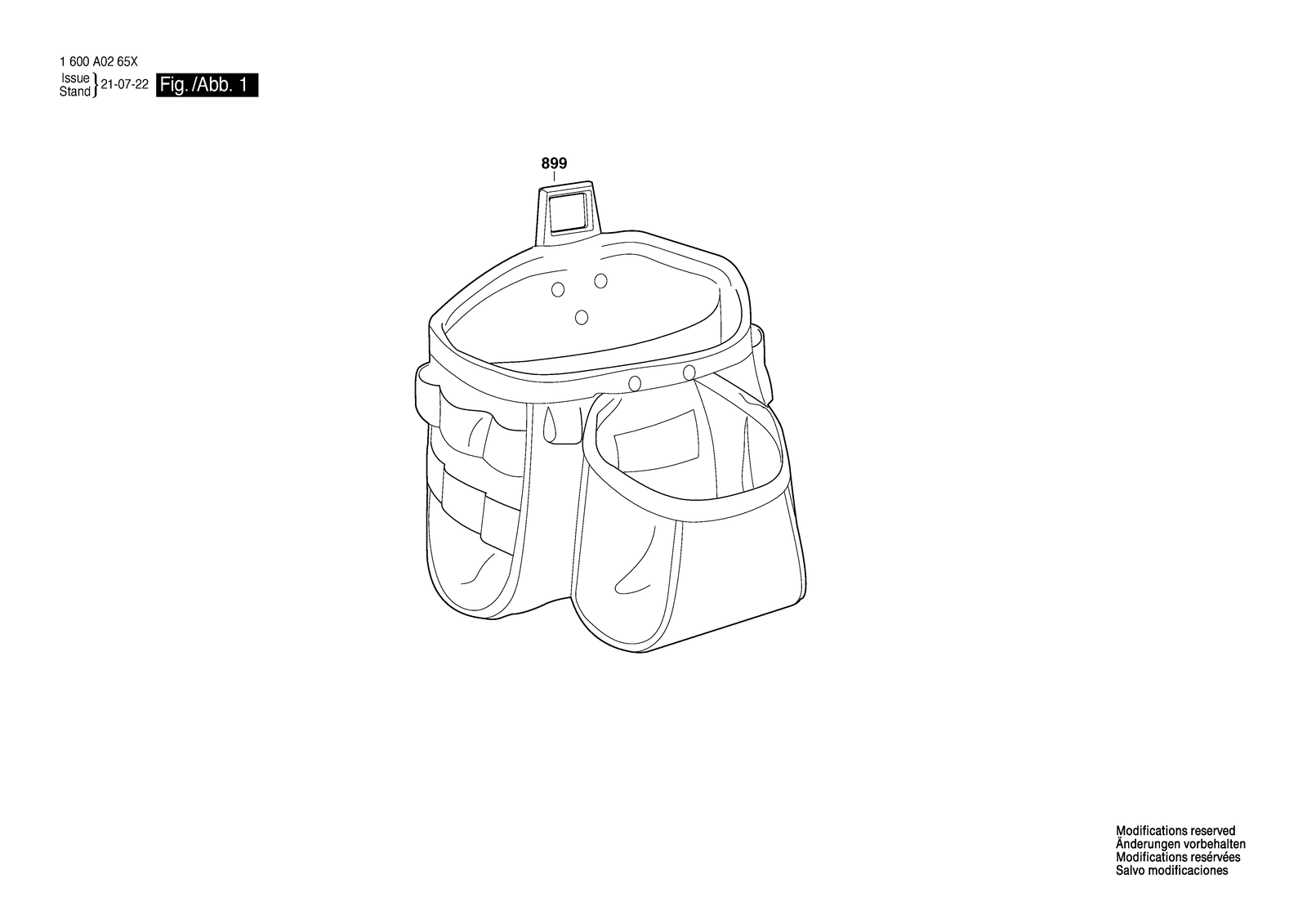 Bosch GWT 2 parts diagram, sheet 1