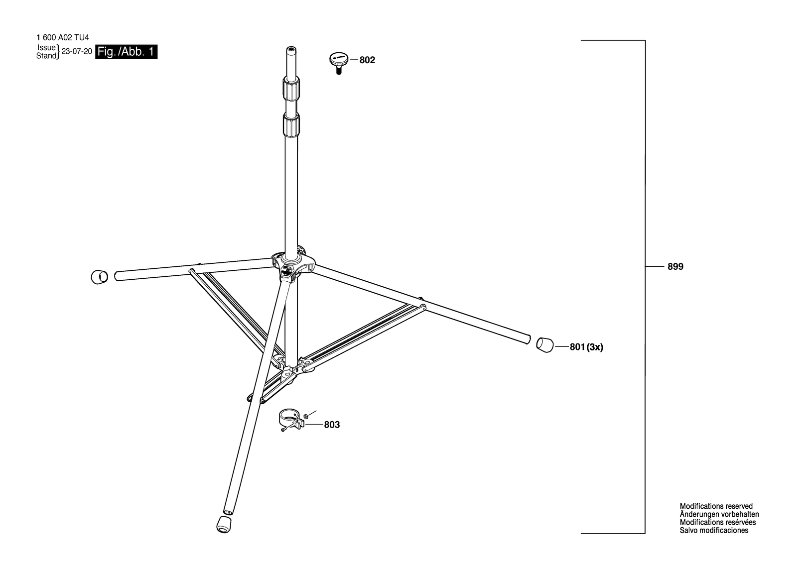 Bosch GLT 300-40 parts diagram, sheet 1