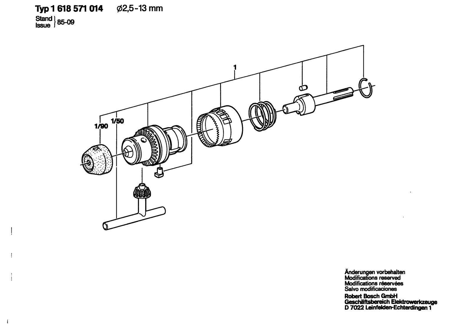 Bosch 1618571014 parts diagram, sheet 1