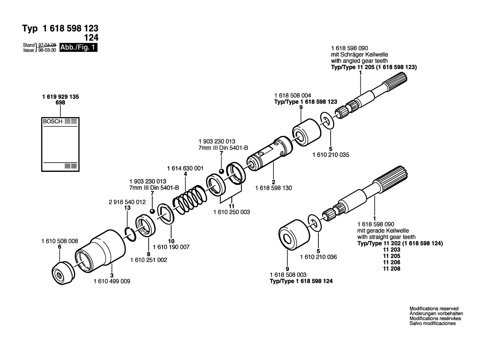 Bosch 1618598123 parts diagram, sheet 1