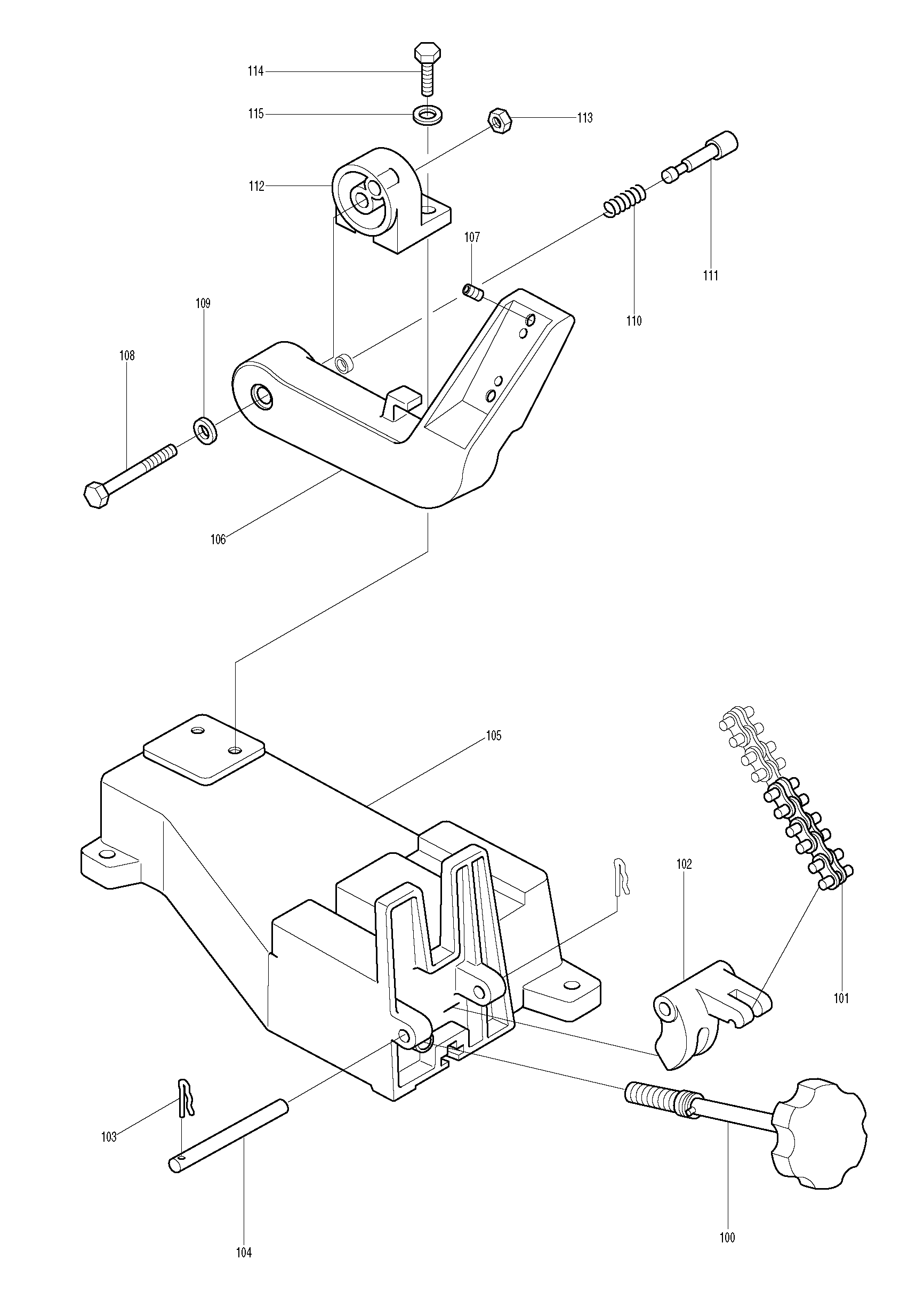 Makita 2106 parts diagram, sheet 2