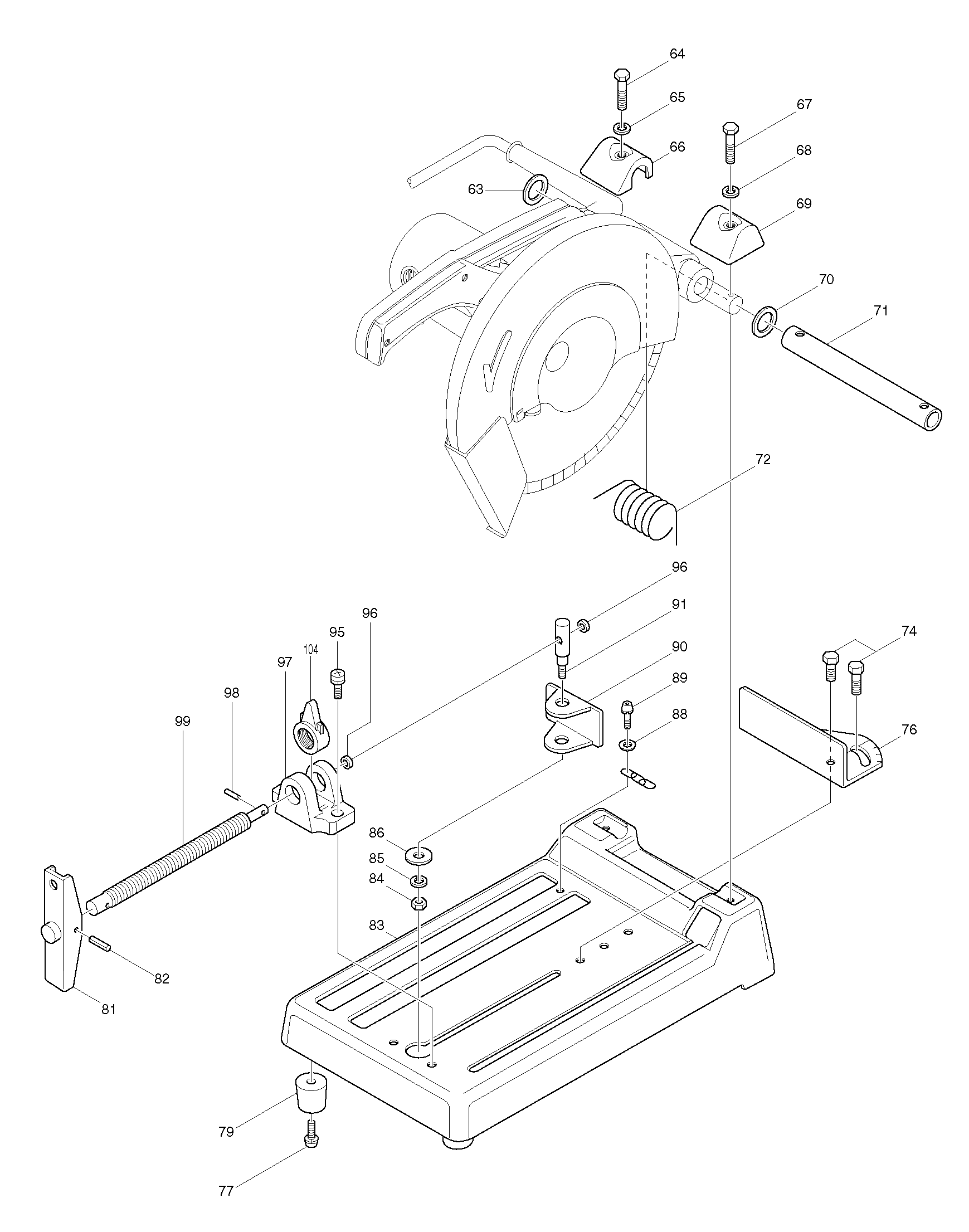 Makita 2414K parts diagram, sheet 2