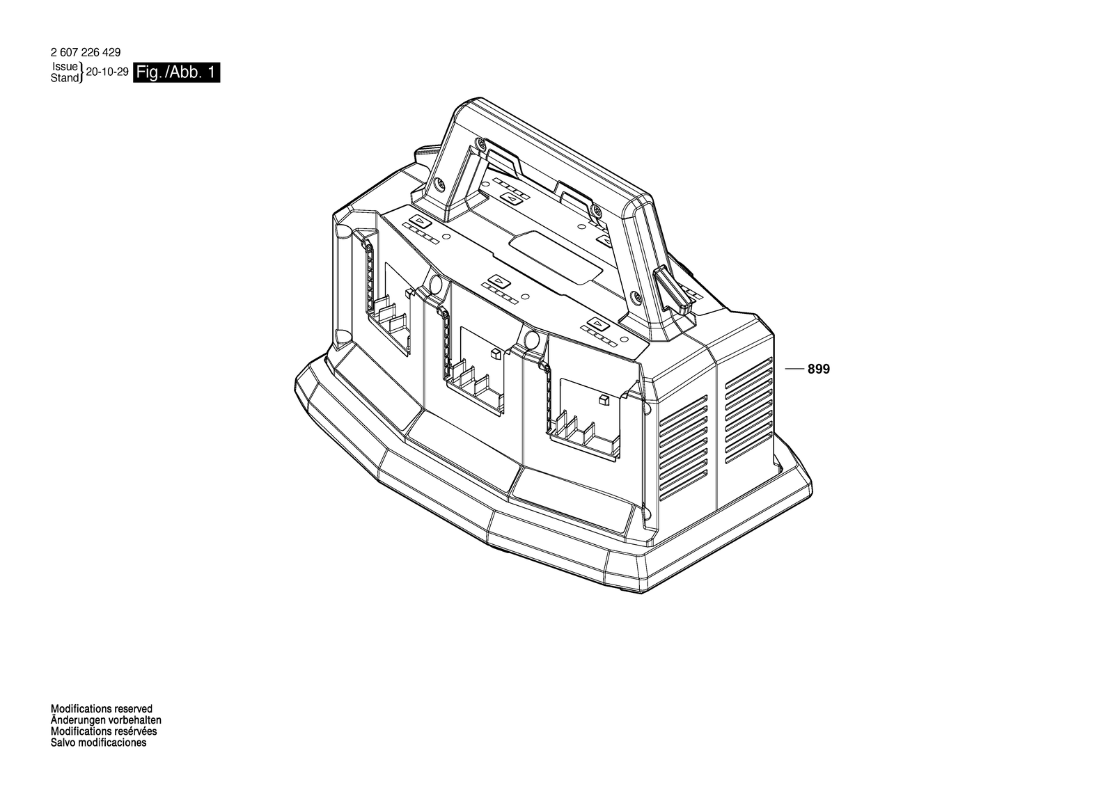 Bosch GAL18V6-80 parts diagram, sheet 1