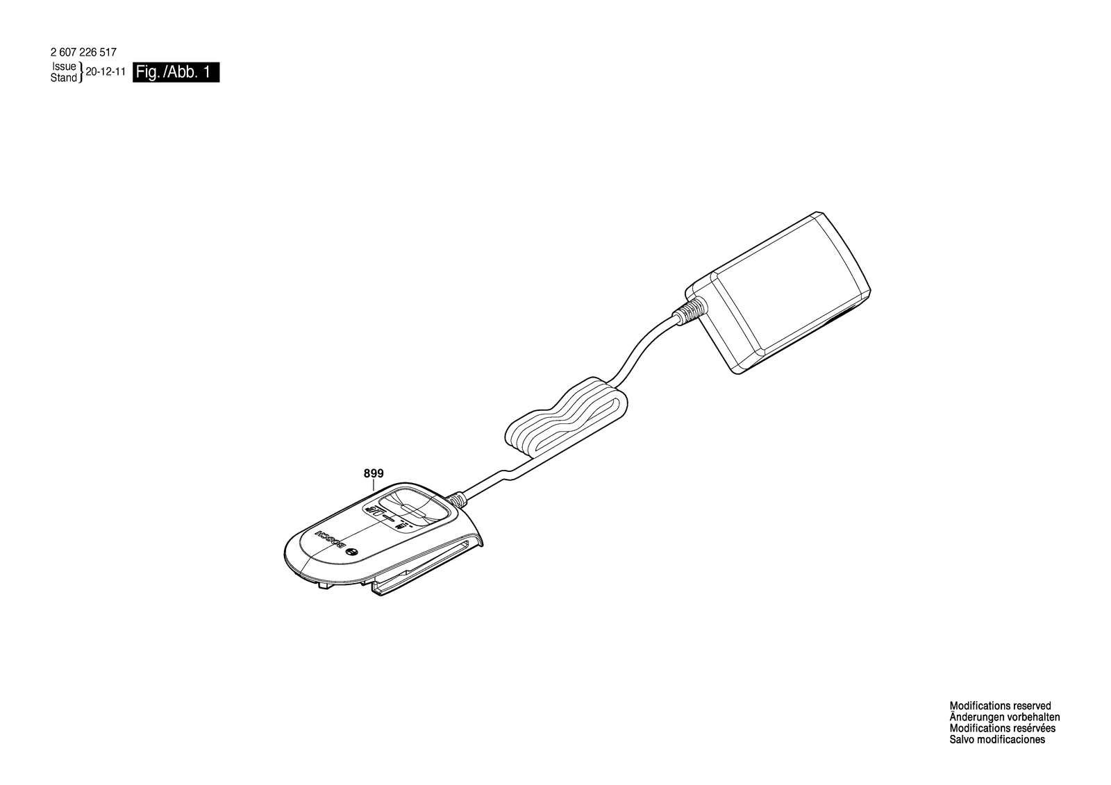 Bosch AL 18V-20 parts diagram, sheet 1