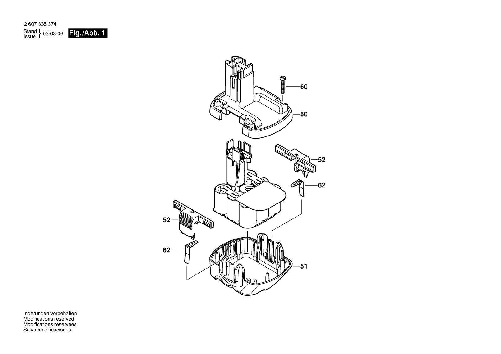 Bosch 2607335374 parts diagram, sheet 1