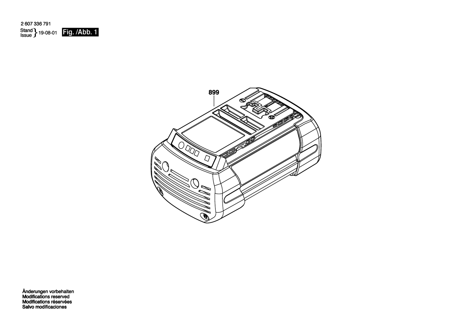 Bosch BAT 838 parts diagram, sheet 1