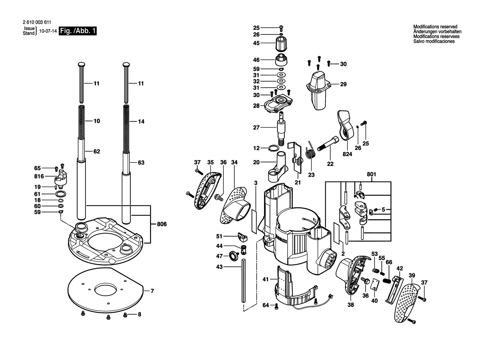 Bosch MRP01 parts diagram, sheet 1