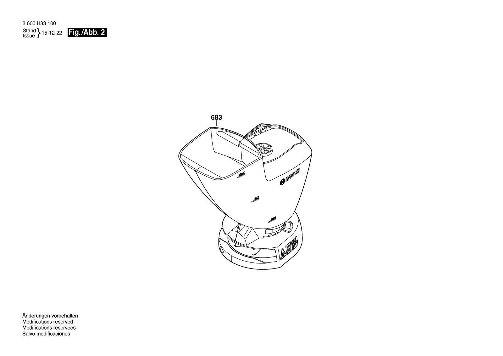 Bosch ISIO 3 parts diagram, sheet 2