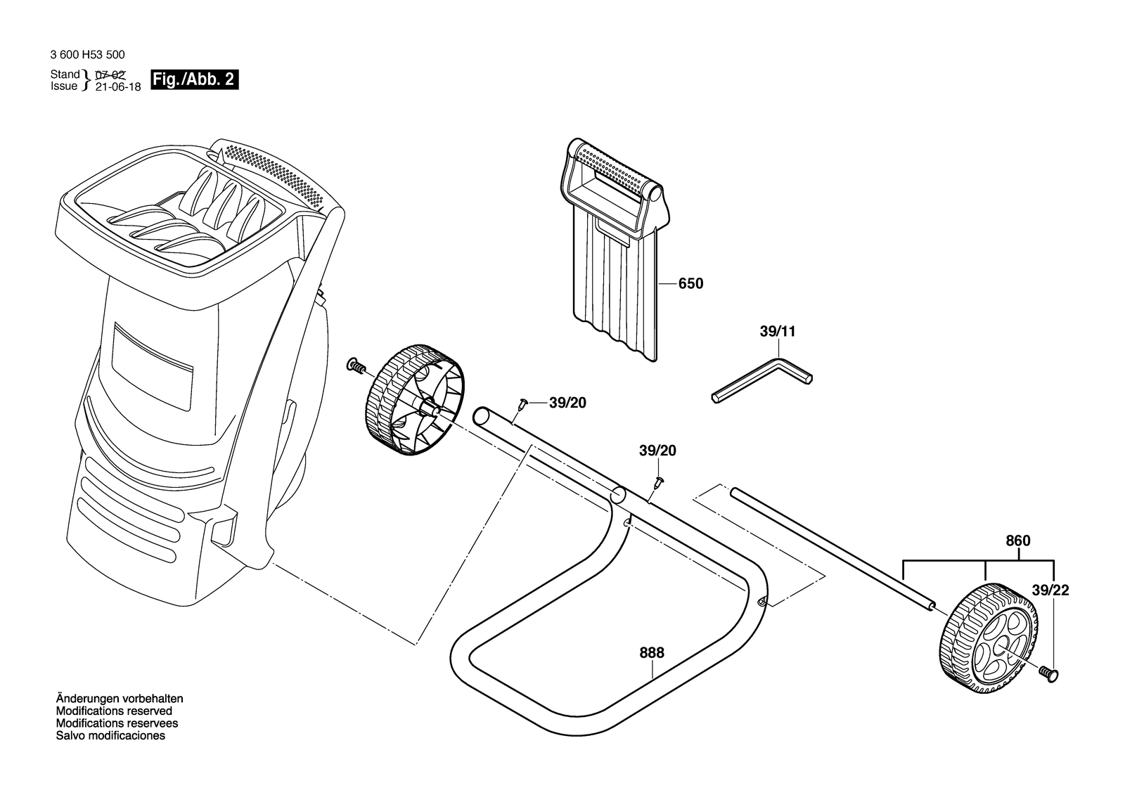 Bosch AXT RAPID 2000 parts diagram, sheet 2