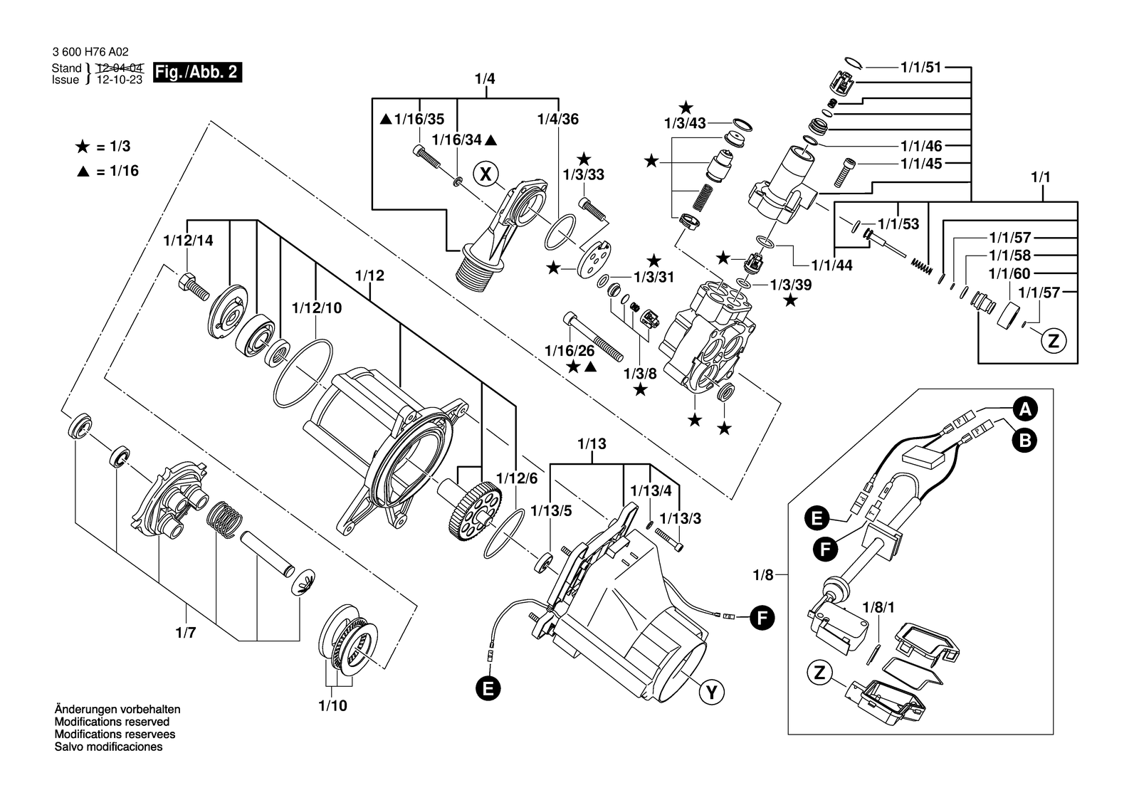 Bosch AQUATAK 100 parts diagram, sheet 2