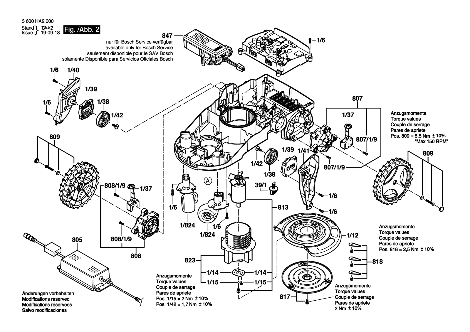 Bosch Indego parts diagram, sheet 2