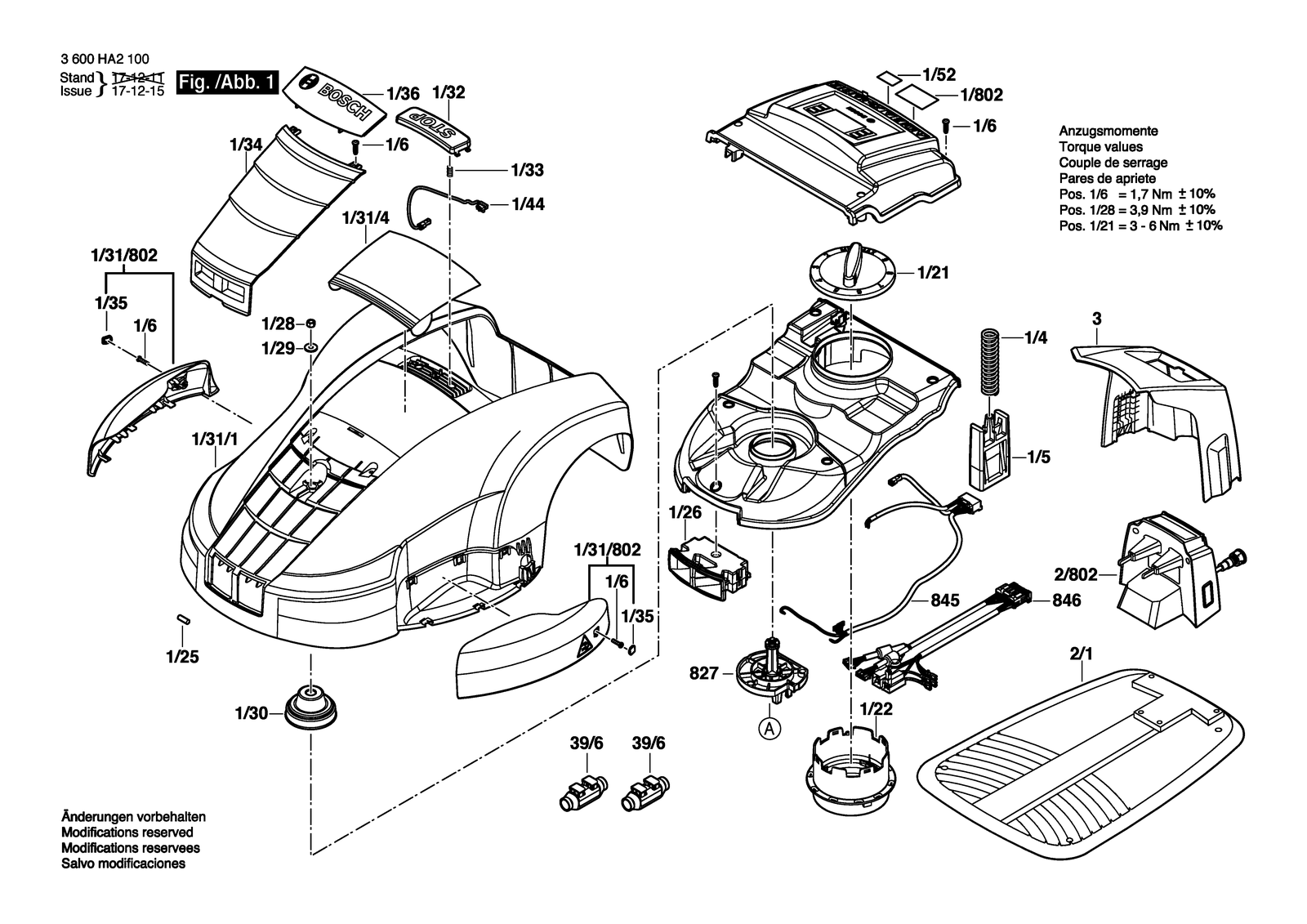 Bosch INDEGO parts diagram, sheet 1