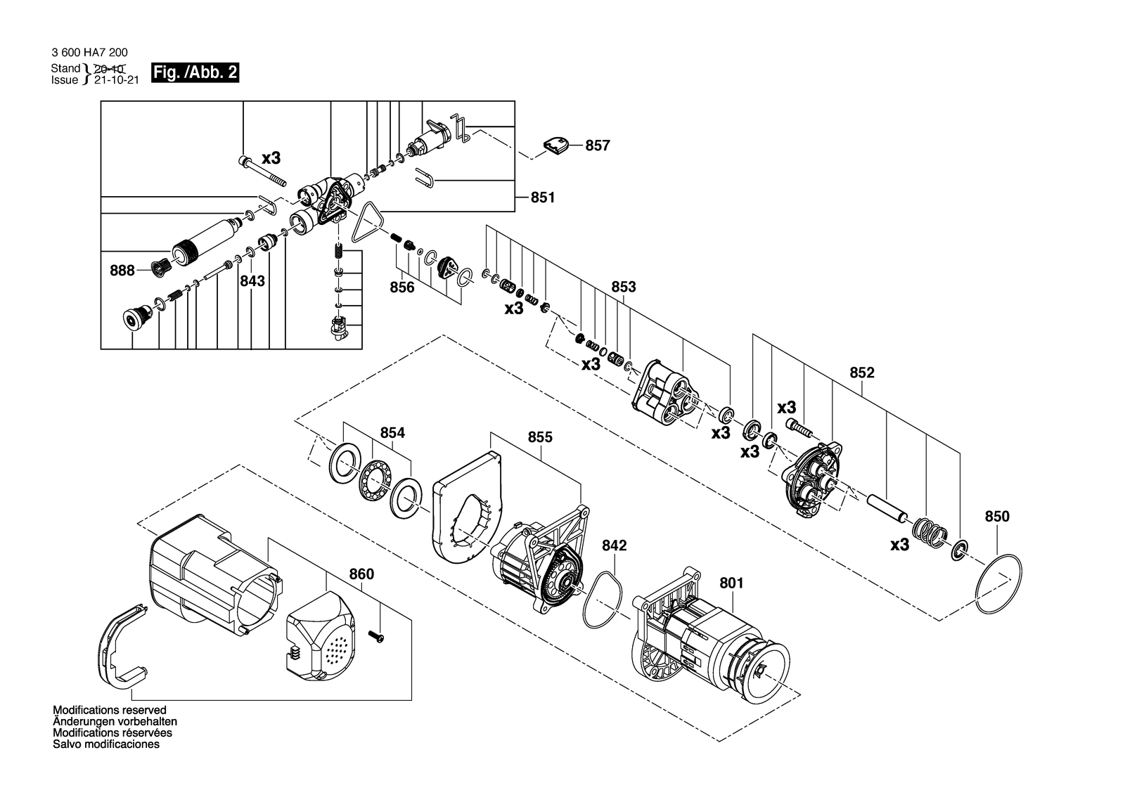Bosch 100221-DIY HPW ARCE parts diagram, sheet 2