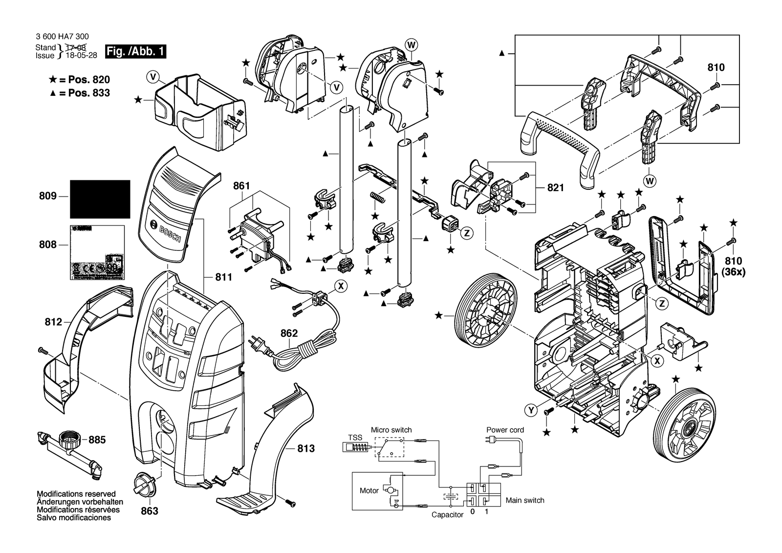 Bosch AQT 42-13 parts diagram, sheet 1