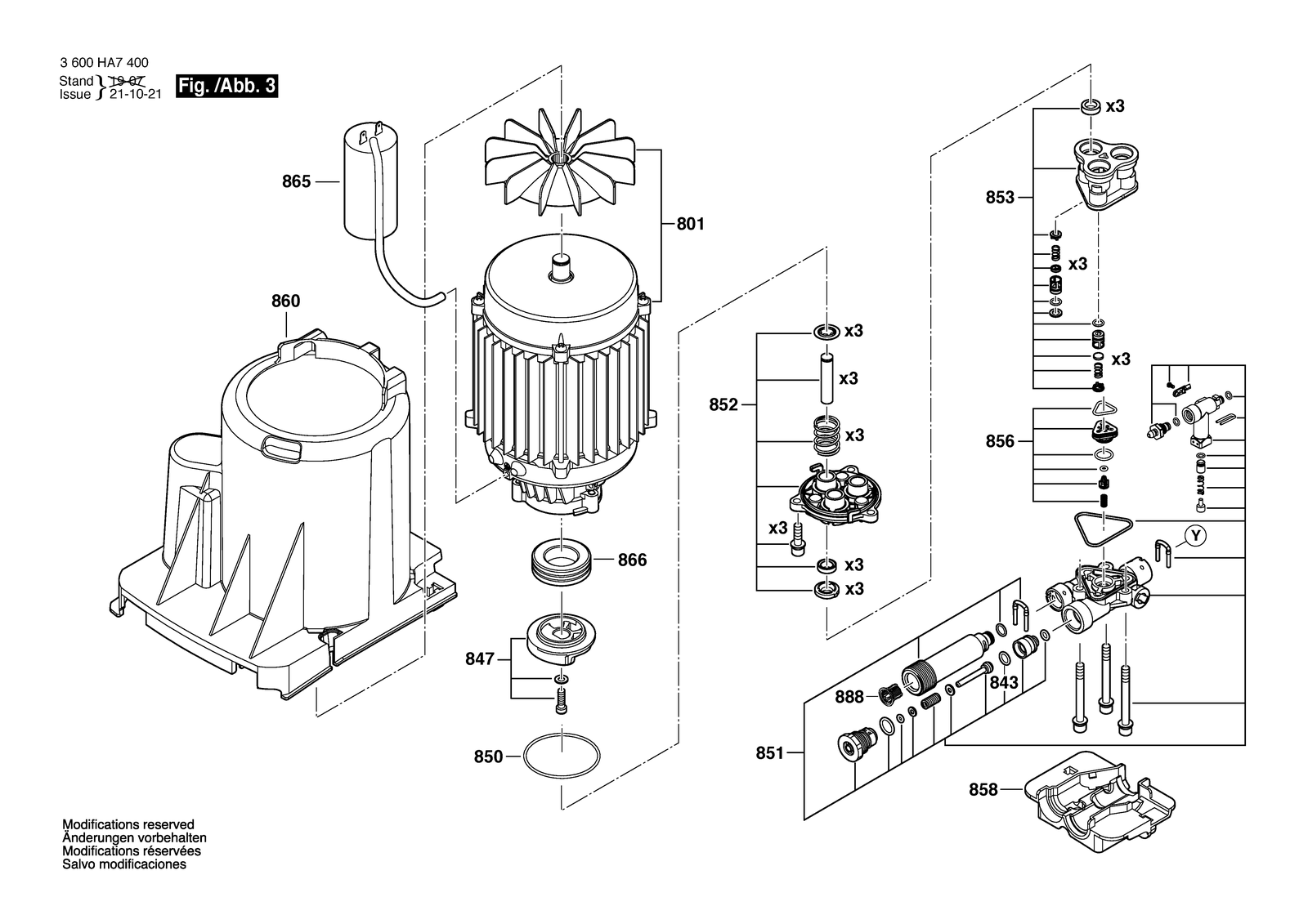 Bosch AQT 45-14 X parts diagram, sheet 3