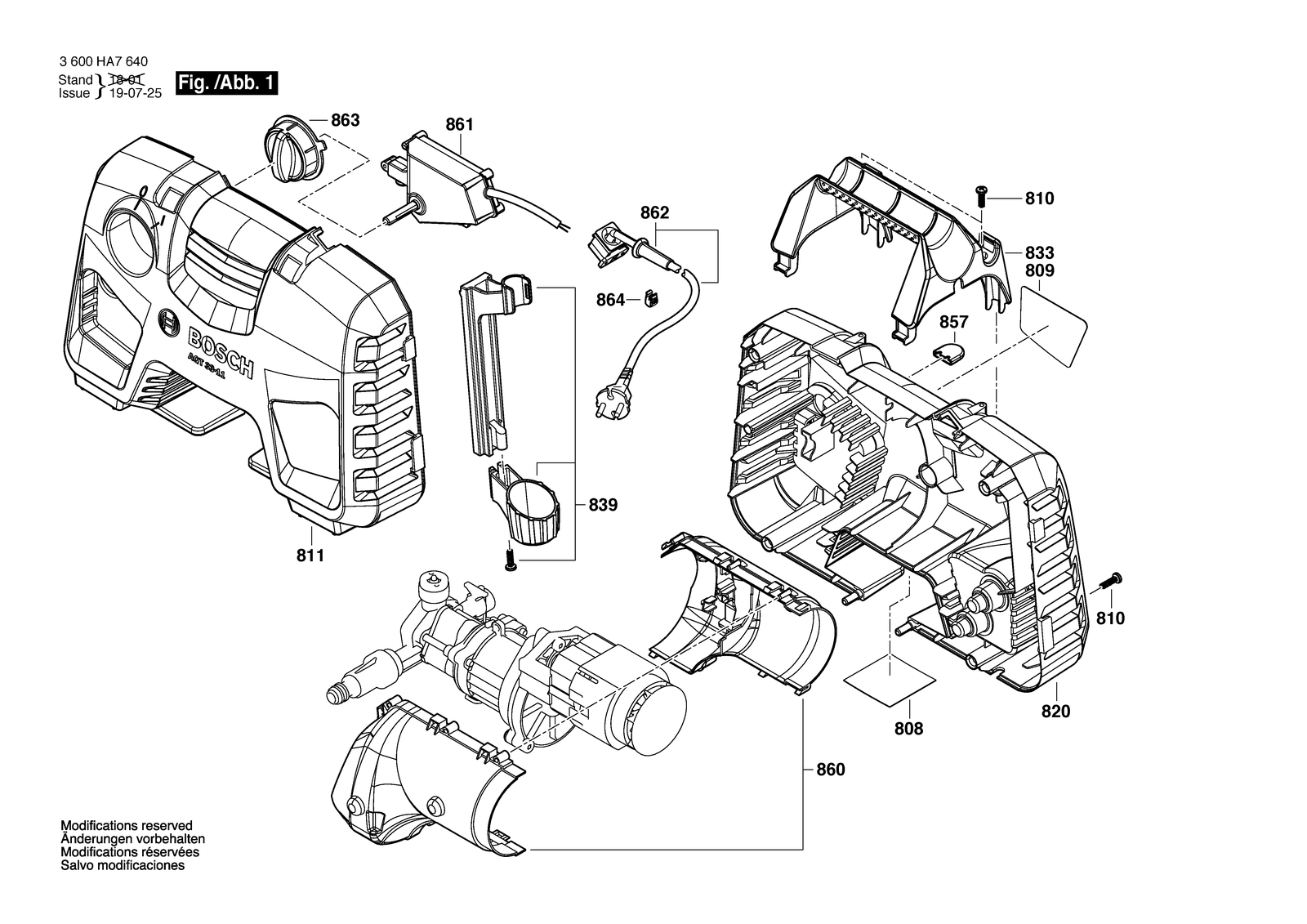 Bosch AQT 33-11 parts diagram, sheet 1