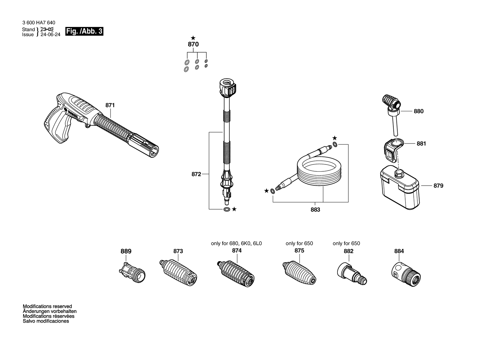 Bosch AQT 33-11 parts diagram, sheet 3