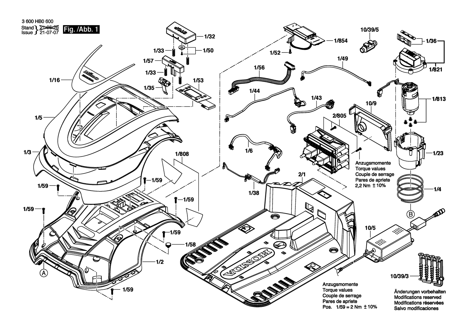Bosch HRM 40E C parts diagram, sheet 1