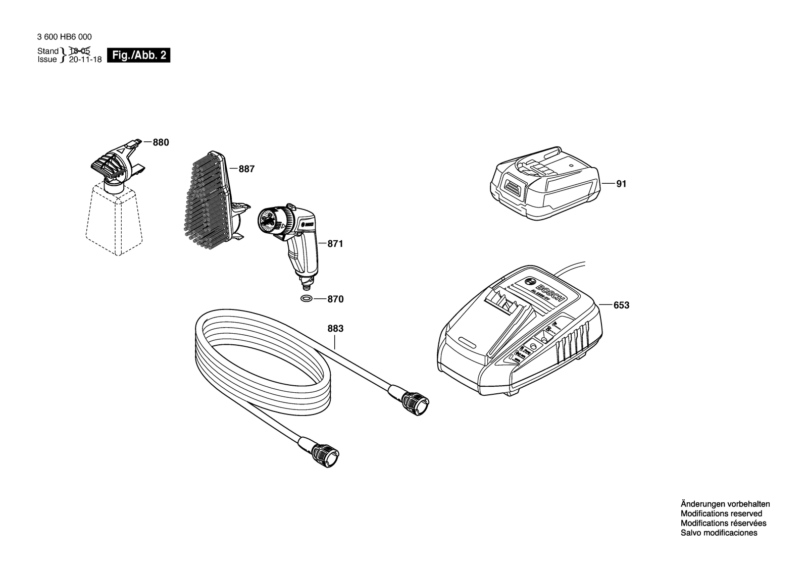 Bosch Fontus parts diagram, sheet 2