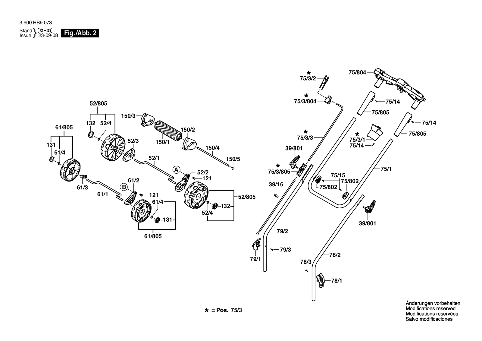 Bosch UniversalRotak 450 parts diagram, sheet 2