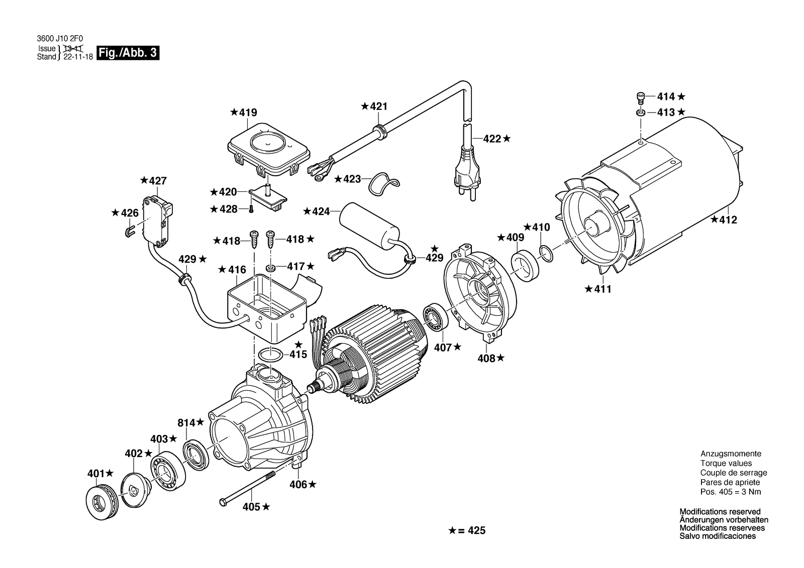Bosch GHP 6-14 parts diagram, sheet 3