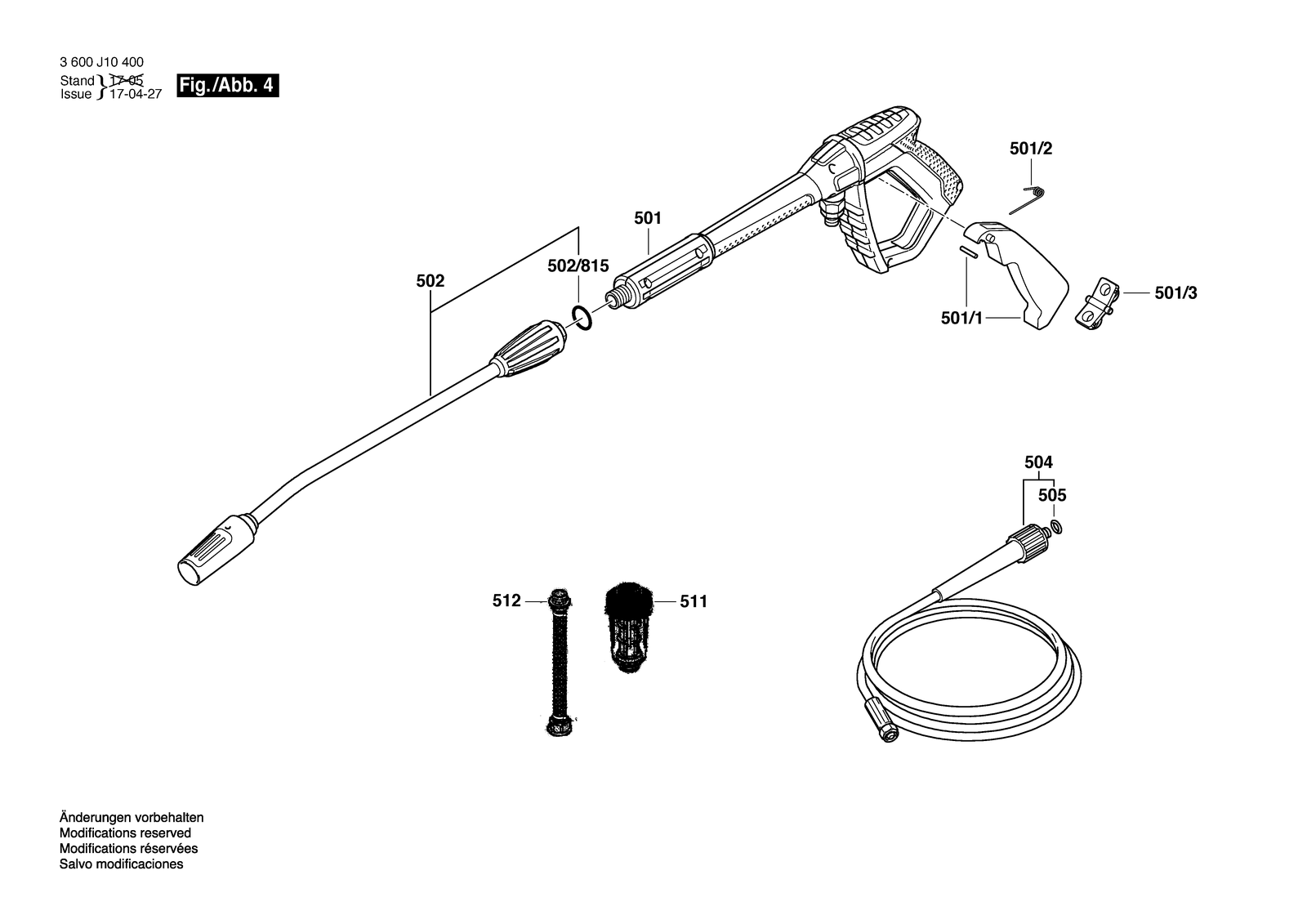 Bosch GHP 5-55 parts diagram, sheet 4