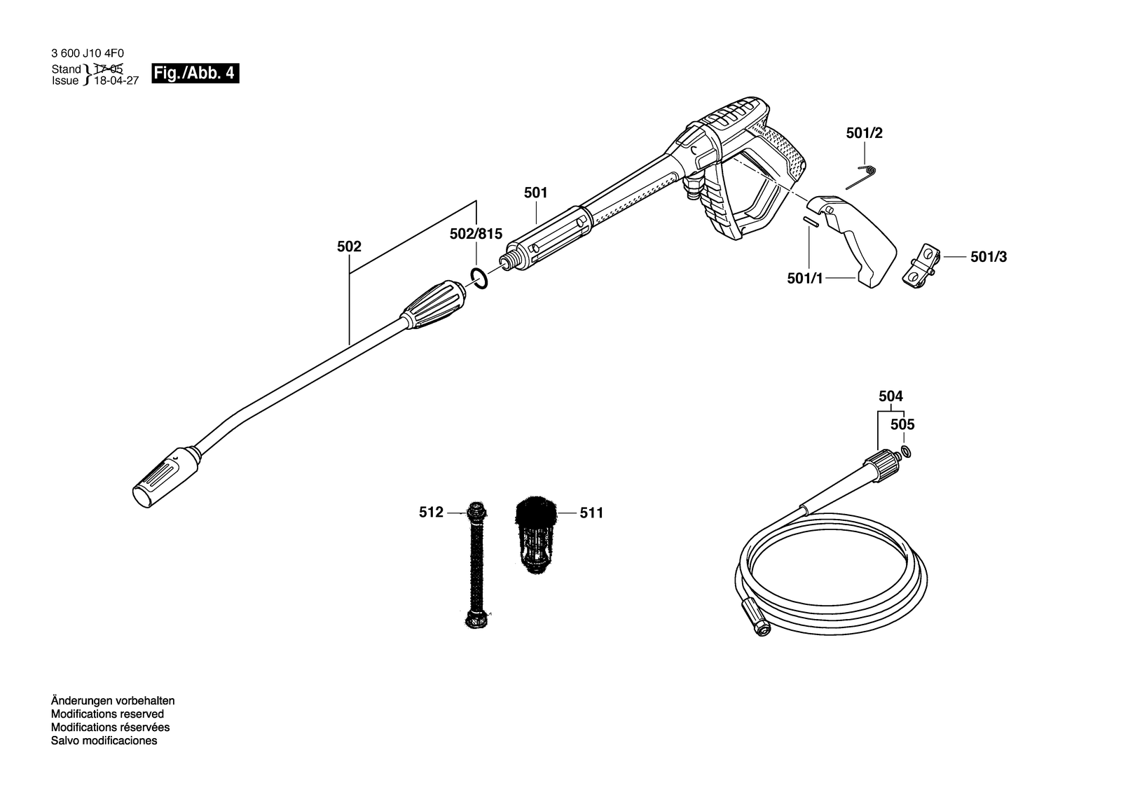 Bosch GHP 5-55 parts diagram, sheet 4