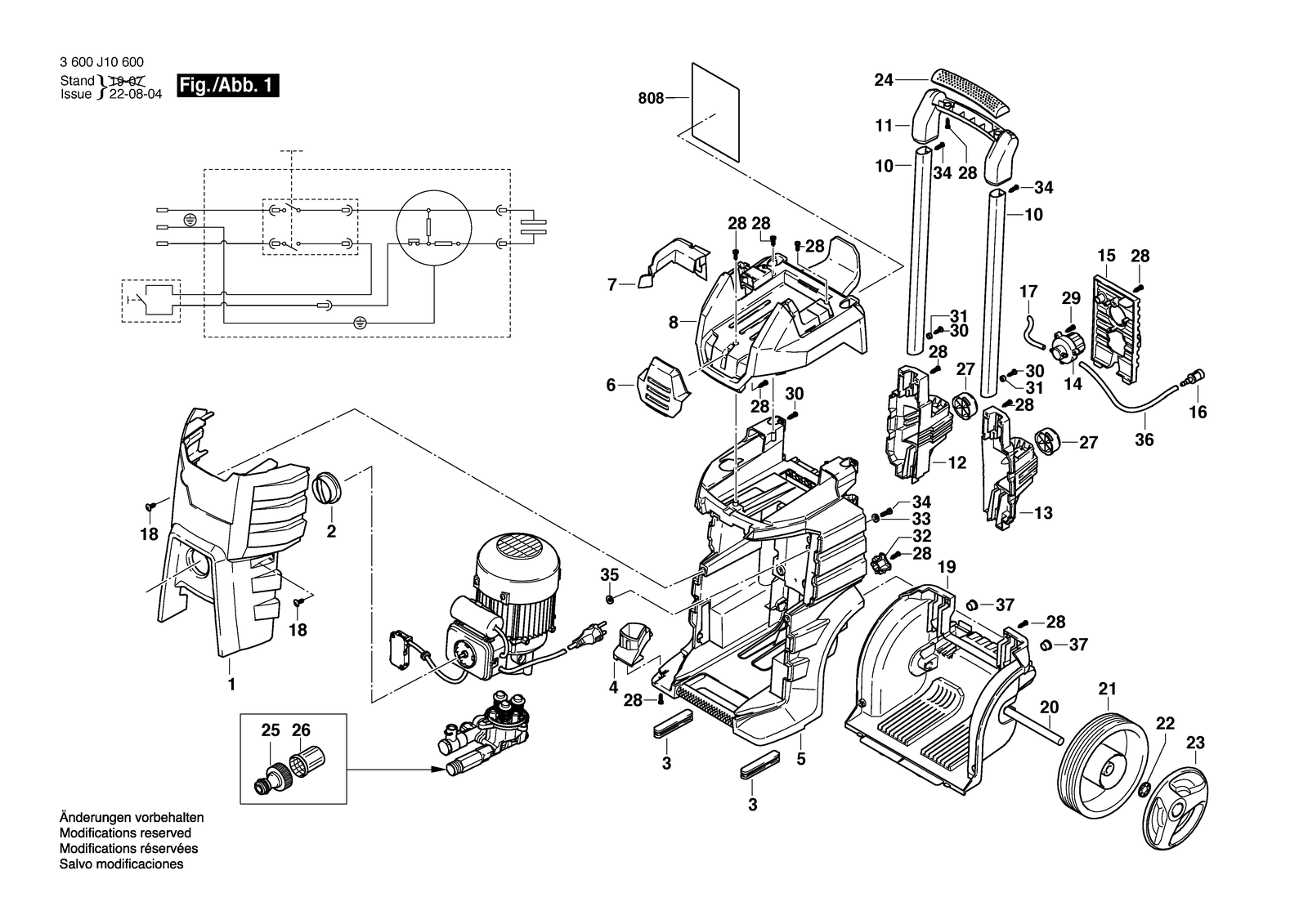 Bosch GHP 5-65 X parts diagram, sheet 1