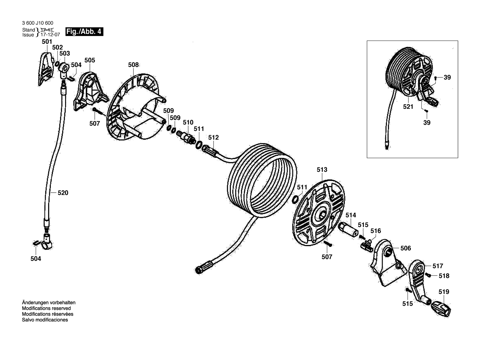 Bosch GHP 5-65 X parts diagram, sheet 4