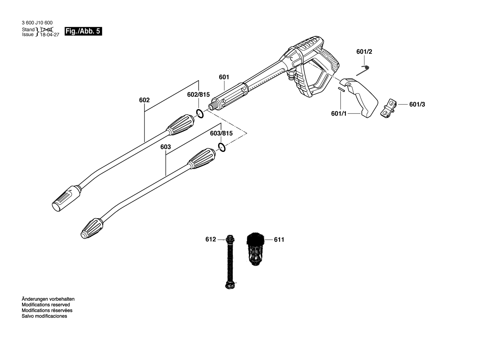 Bosch GHP 5-65 X parts diagram, sheet 5