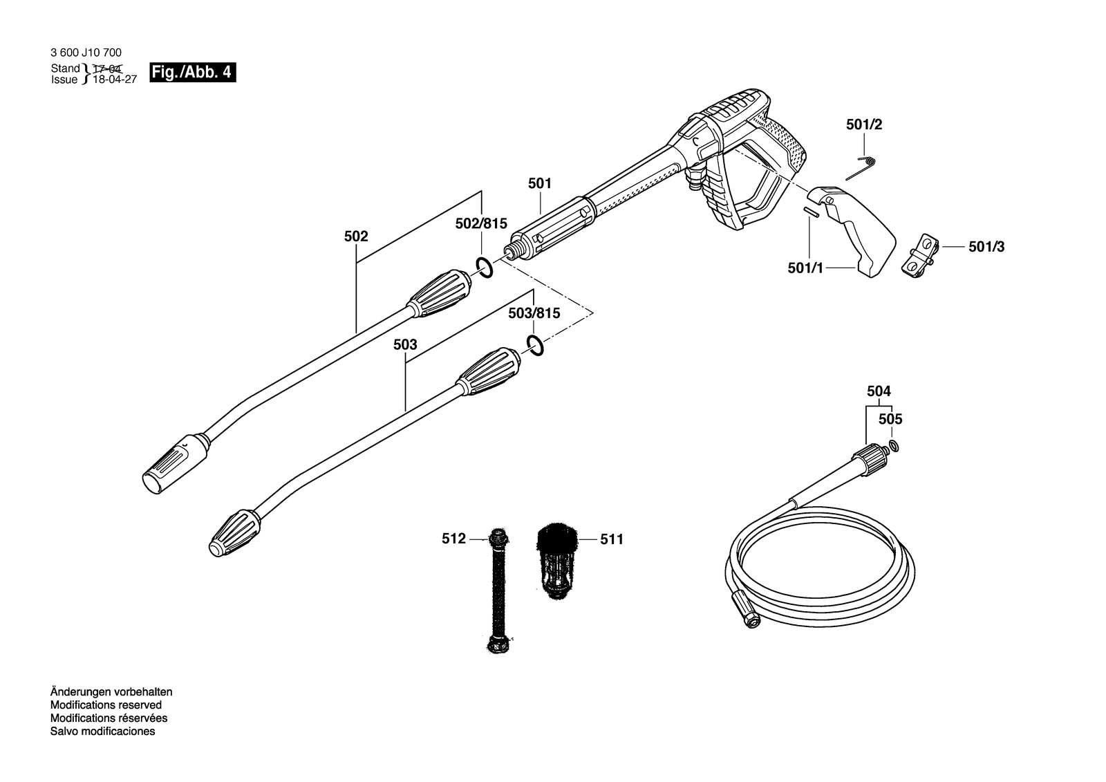 Bosch GHP 5-75 parts diagram, sheet 4