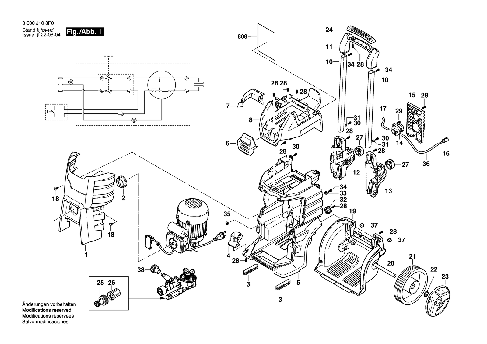 Bosch GHP 5-75 X parts diagram, sheet 1