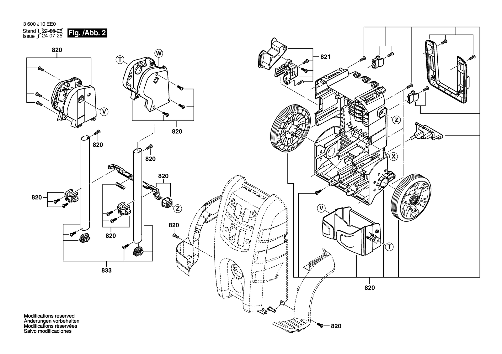 Bosch GHP 220 parts diagram, sheet 2