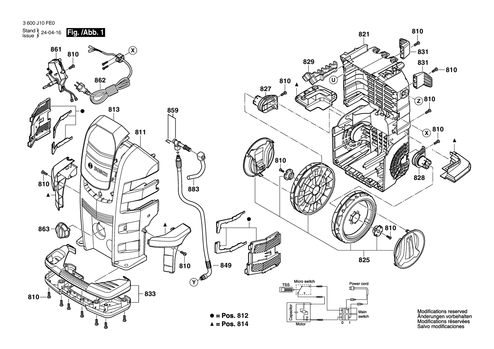 Bosch GHP 4-50 parts diagram, sheet 1