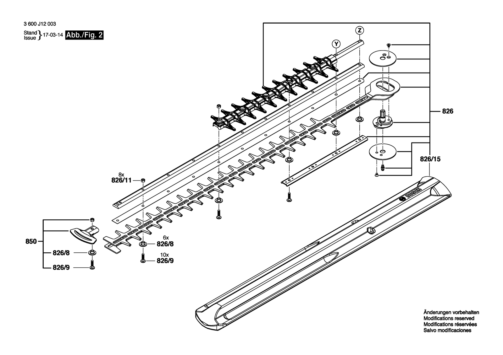 Bosch HC60-PR 7 parts diagram, sheet 2