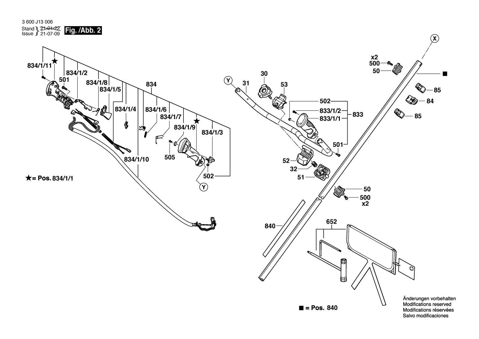 Bosch HHT 36AXB EUE parts diagram, sheet 2