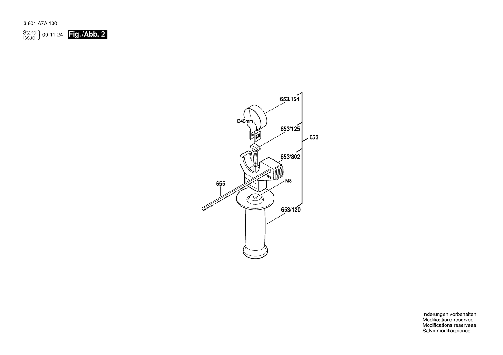 Bosch GSB 1800-2 RE parts diagram, sheet 2