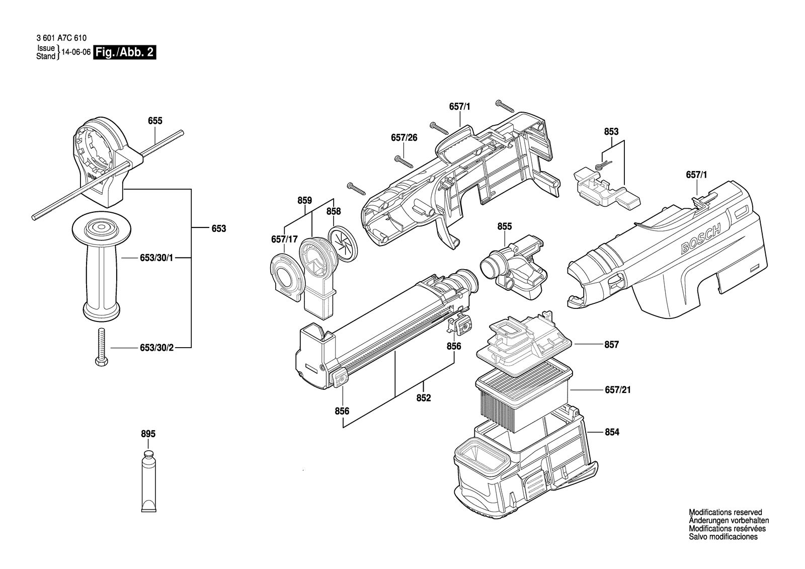 Bosch HD 19-2D parts diagram, sheet 2