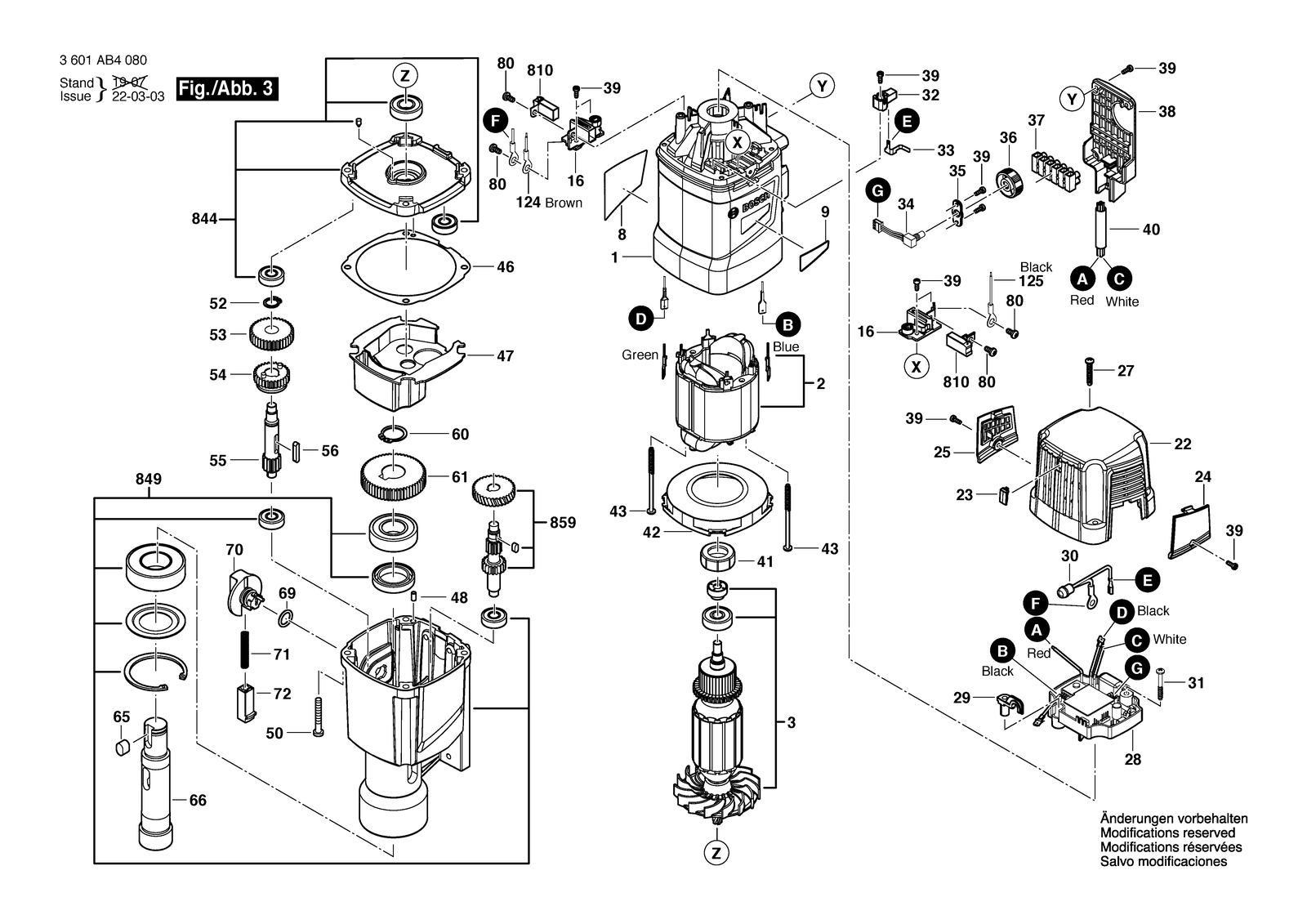 Bosch GBM 50-2 parts diagram, sheet 3