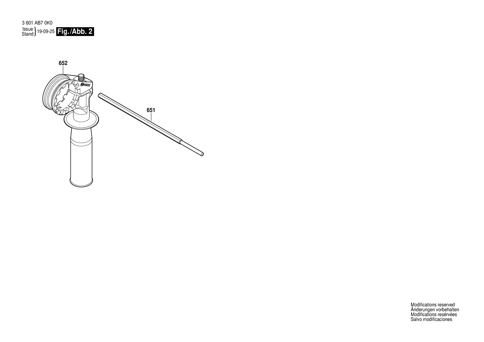 Bosch GSB 570 parts diagram, sheet 2