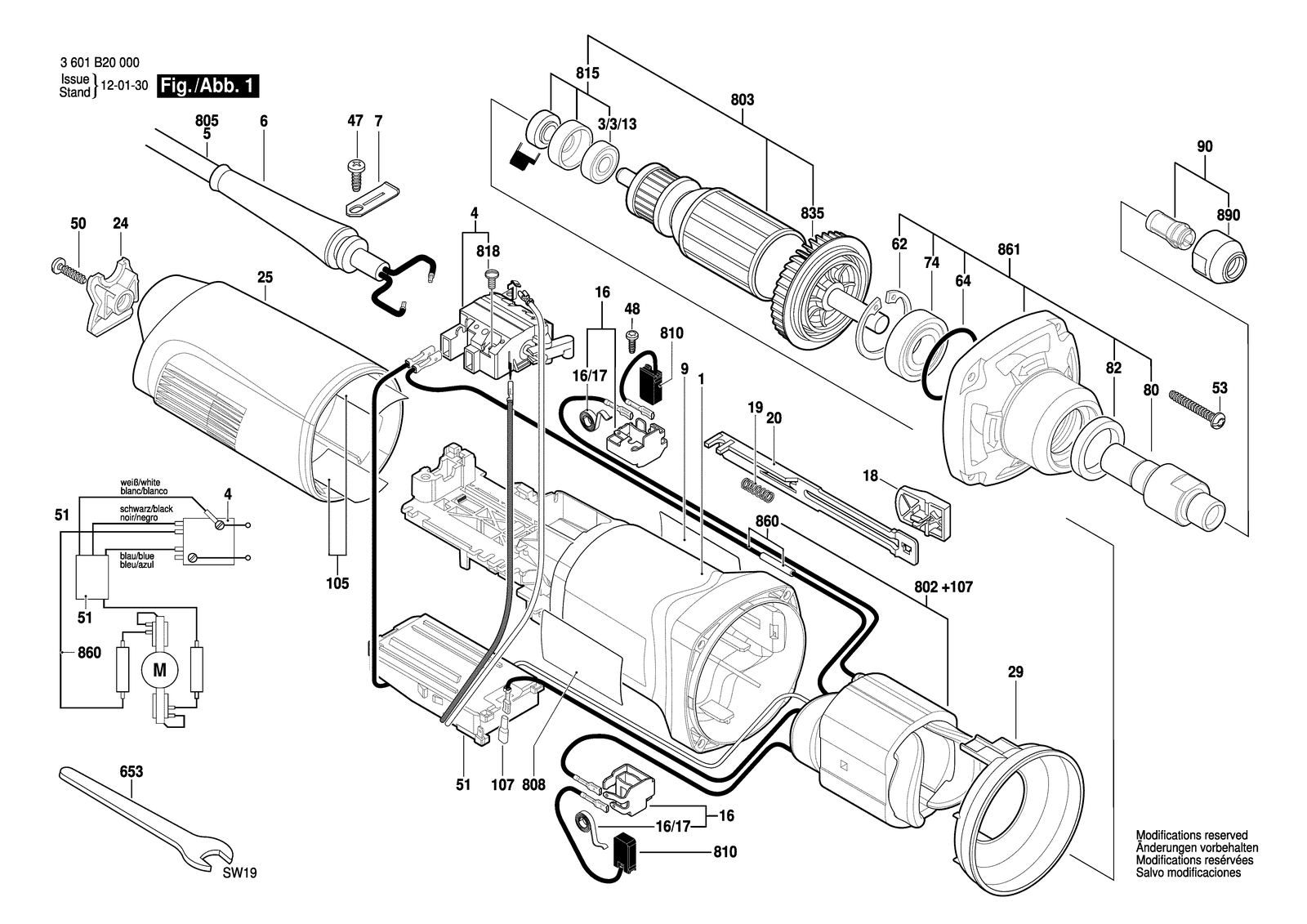 Bosch GGS 28 C parts diagram, sheet 1