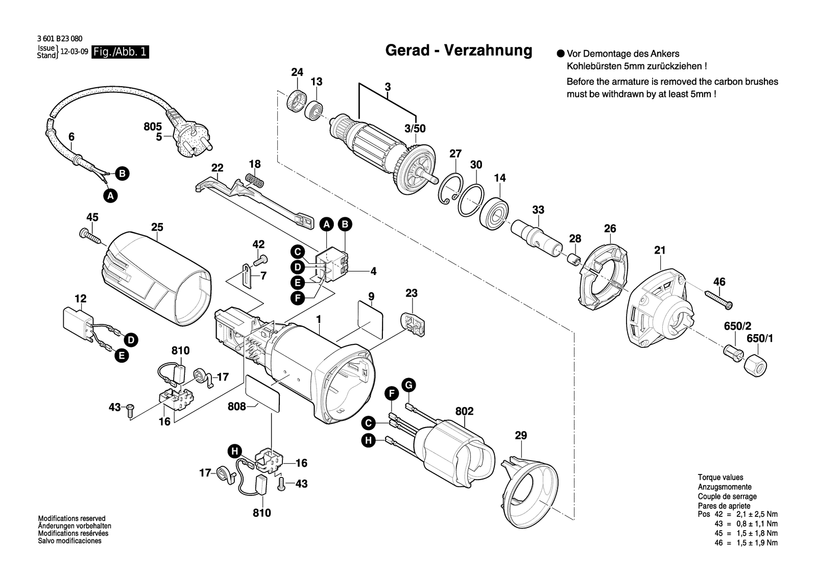 Bosch GGS 5000 parts diagram, sheet 1