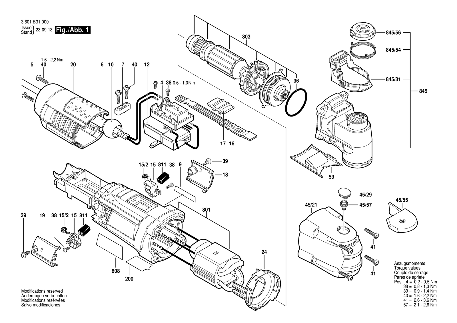 Bosch GOP 40-30 parts diagram, sheet 1