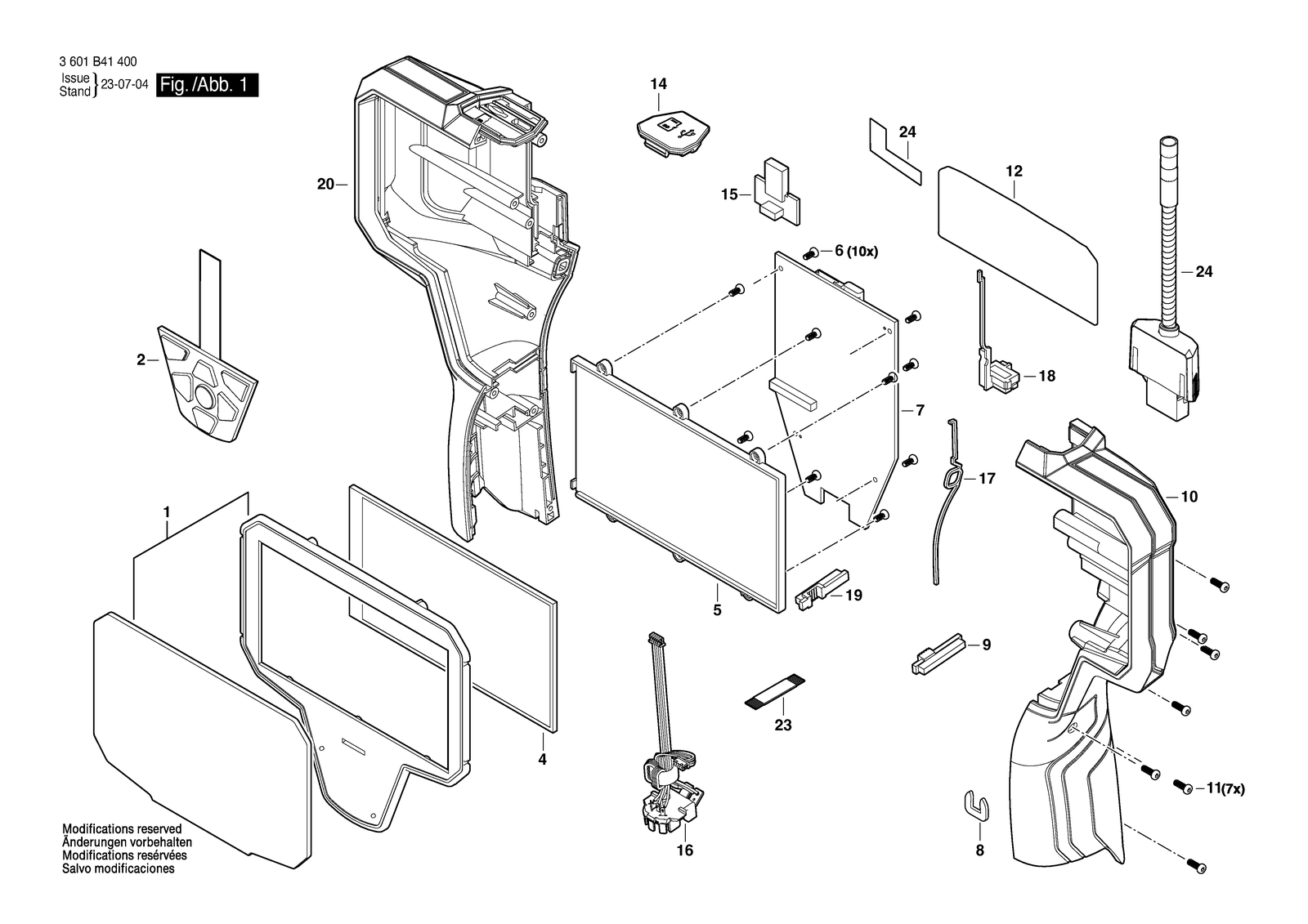 Bosch GIC 12V-5-27 C parts diagram, sheet 1