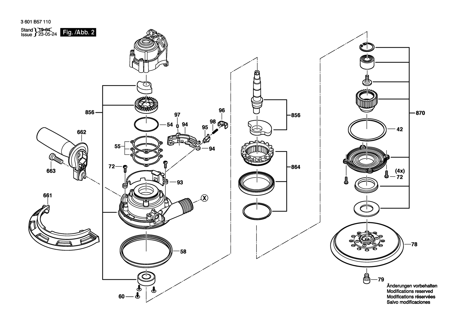 Bosch GET 75-6 parts diagram, sheet 2